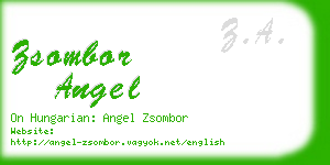 zsombor angel business card